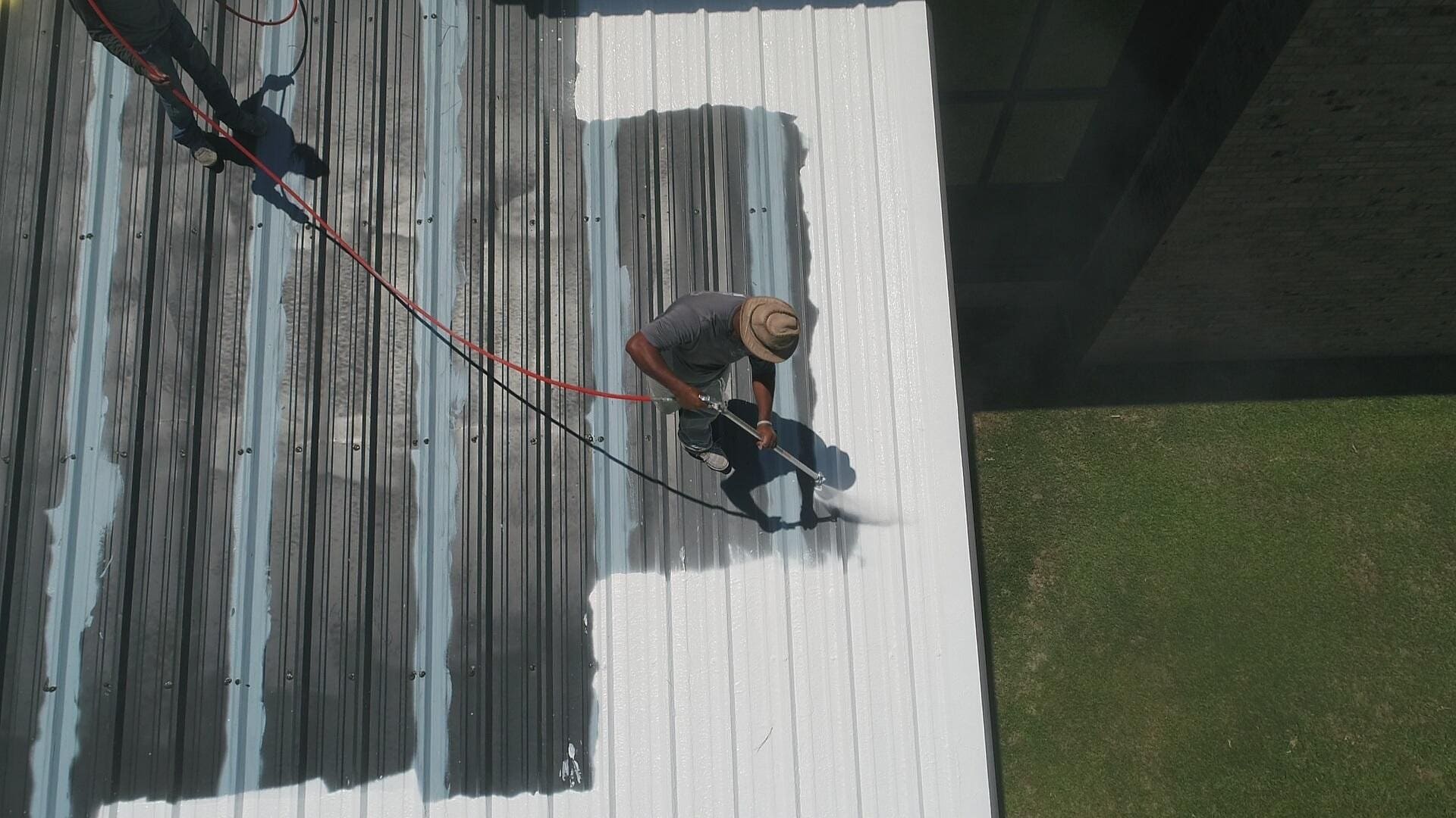 Freshly painted house exterior