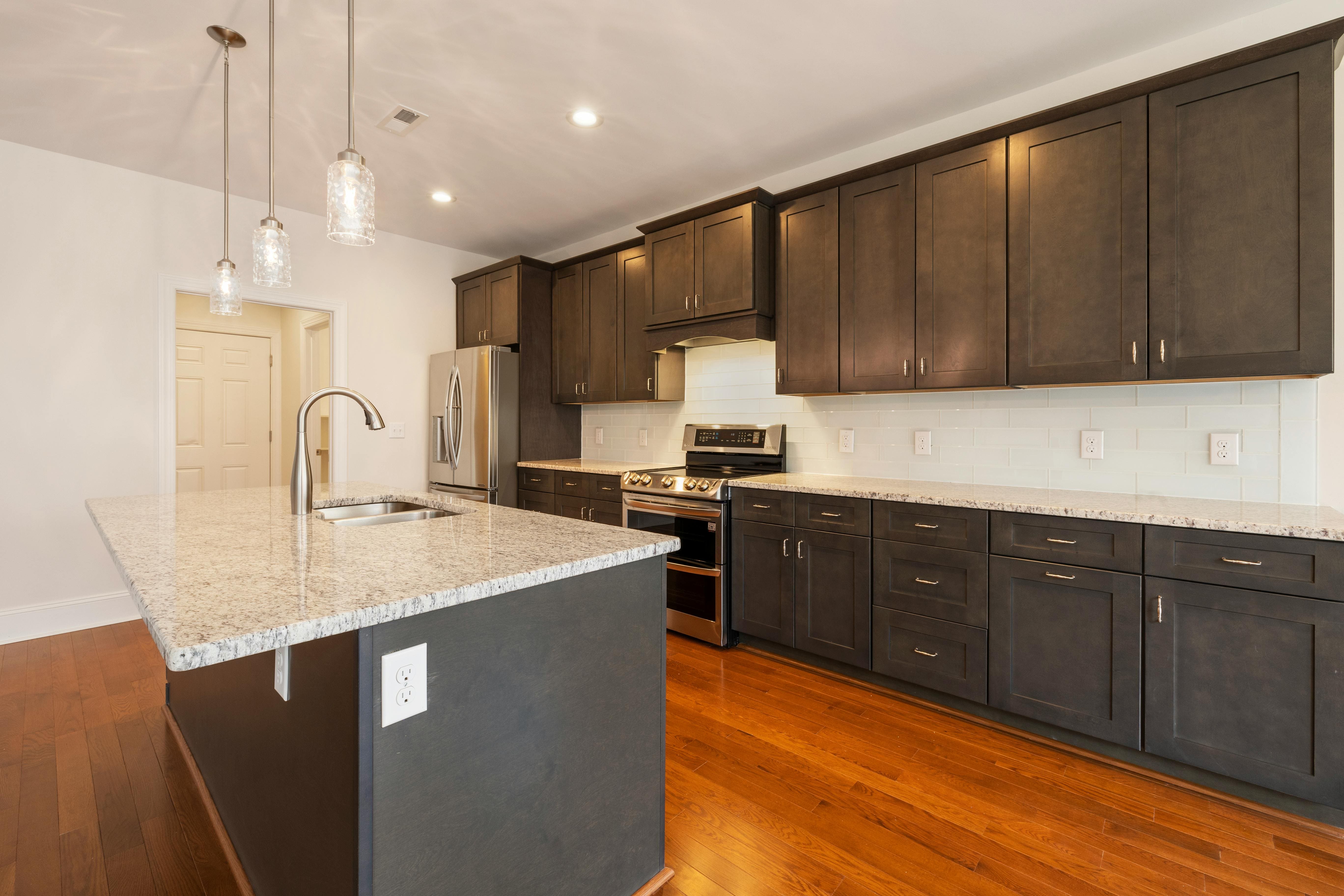 New kitchen cabinets installed